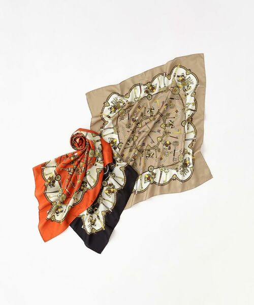 OPAQUE.CLIP / オペーク ドット クリップ バンダナ・スカーフ | チェーン柄スクエア大判スカーフ | 詳細5