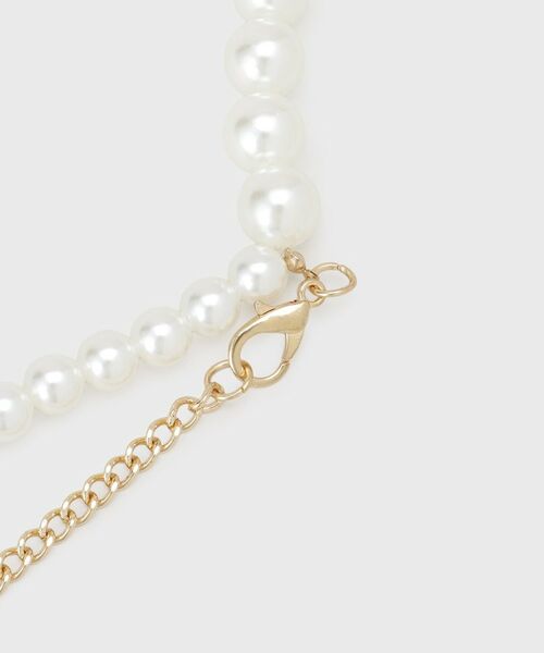 OPAQUE.CLIP / オペーク ドット クリップ ベルト・サスペンダー | 【マルチWAY】ネックレスにもなるパール調チェーンベルト | 詳細3