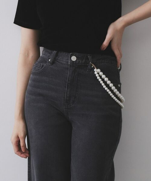 OPAQUE.CLIP / オペーク ドット クリップ ベルト・サスペンダー | 【マルチWAY】ネックレスにもなるパール調チェーンベルト | 詳細6