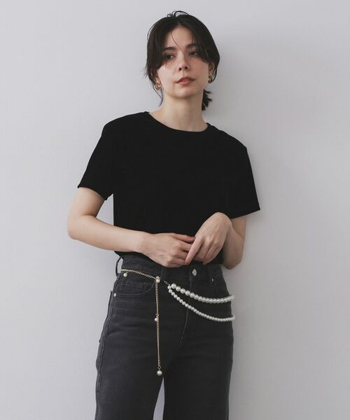 OPAQUE.CLIP / オペーク ドット クリップ ベルト・サスペンダー | 【マルチWAY】ネックレスにもなるパール調チェーンベルト | 詳細7