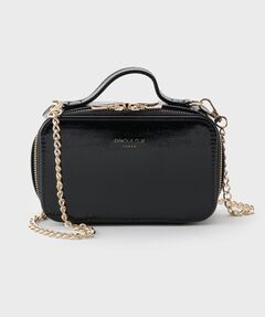 OPAQUE.CLIP / オペーク ドット クリップ ポーチ | 【2WAY/ミラー付き】エナメルバニティーポーチ