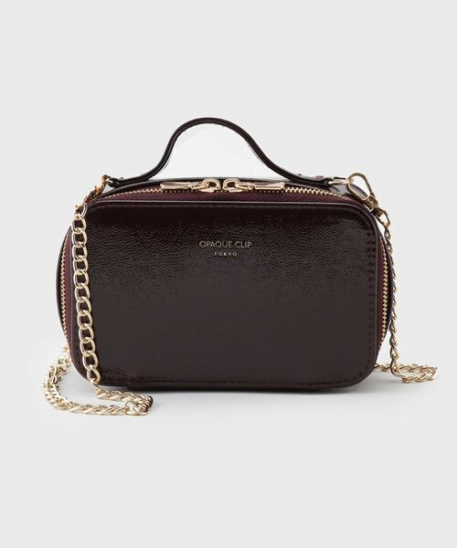 OPAQUE.CLIP / オペーク ドット クリップ ポーチ | 【2WAY/ミラー付き】エナメルバニティーポーチ | 詳細1