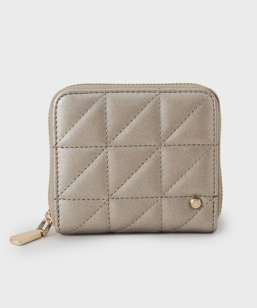 OPAQUE. CLIP/オペーク ドット クリップ 【コンパクト】キルティングデザイン二つ折りファスナーウォレット ゴールド(007) 00