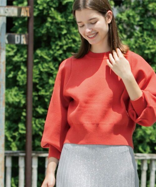 OPAQUE.CLIP / オペーク ドット クリップ ニット・セーター | スウェットライクニット(オレンジ(067))