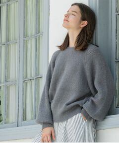 OPAQUE.CLIP / オペーク ドット クリップ ニット・セーター | クリアシャギークルーネックニット【洗える】