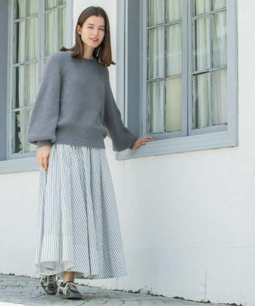 OPAQUE.CLIP / オペーク ドット クリップ ニット・セーター | クリアシャギークルーネックニット【洗える】 | 詳細12