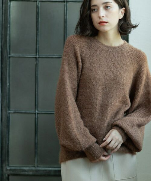 OPAQUE.CLIP / オペーク ドット クリップ ニット・セーター | クリアシャギークルーネックニット【洗える】 | 詳細23