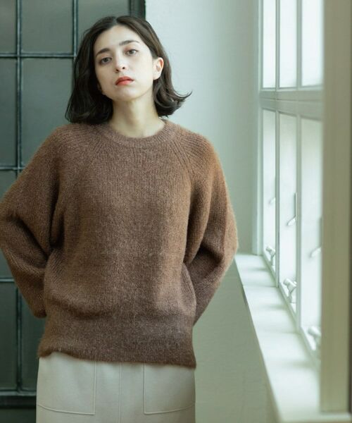 OPAQUE.CLIP / オペーク ドット クリップ ニット・セーター | クリアシャギークルーネックニット【洗える】 | 詳細24