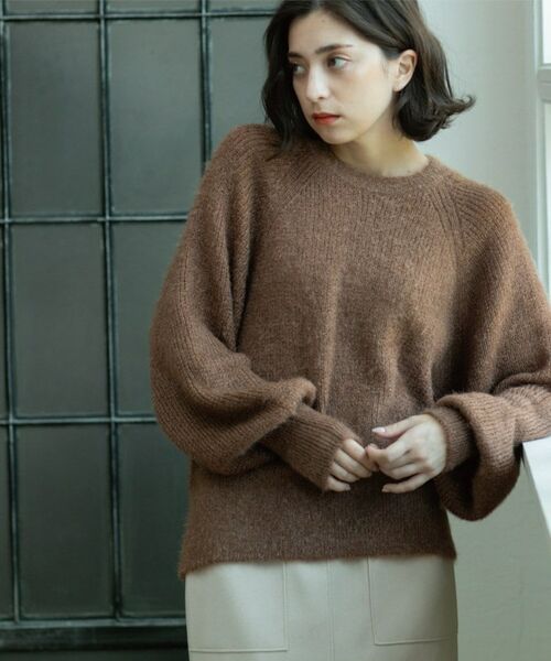 OPAQUE.CLIP / オペーク ドット クリップ ニット・セーター | クリアシャギークルーネックニット【洗える】 | 詳細26