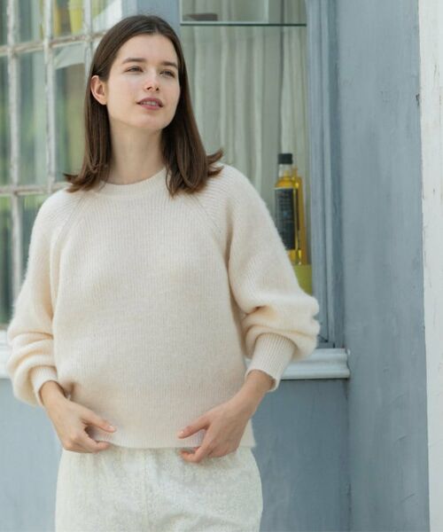 OPAQUE.CLIP / オペーク ドット クリップ ニット・セーター | クリアシャギークルーネックニット【洗える】 | 詳細3