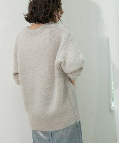 OPAQUE.CLIP / オペーク ドット クリップ ニット・セーター | クリアシャギーVネックニット【洗える】 | 詳細13