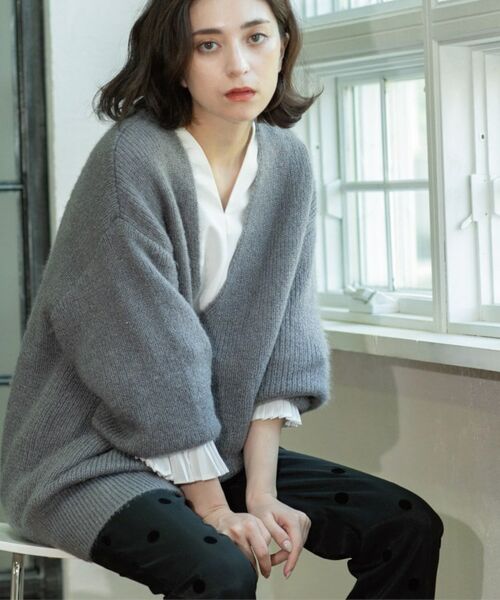 OPAQUE.CLIP / オペーク ドット クリップ ニット・セーター | クリアシャギーVネックニット【洗える】 | 詳細27