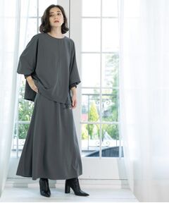 OPAQUE.CLIP / オペーク ドット クリップ セットアップ | リラクシートップス×フレアスカート/セットアップ対応【洗濯機洗い可】