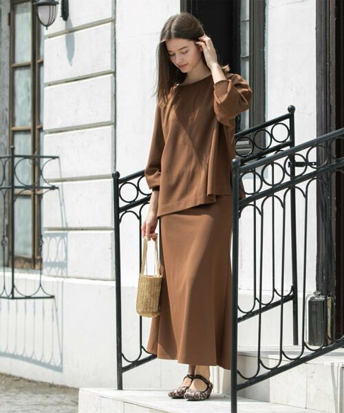 OPAQUE.CLIP / オペーク ドット クリップ セットアップ | リラクシートップス×フレアスカート/セットアップ対応【洗濯機洗い可】 | 詳細1