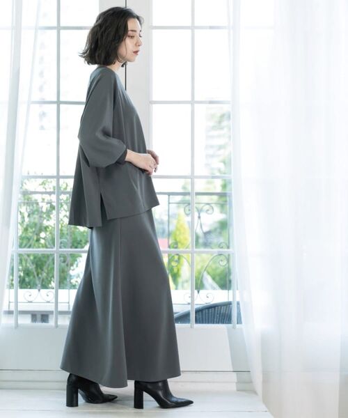 OPAQUE.CLIP / オペーク ドット クリップ セットアップ | リラクシートップス×フレアスカート/セットアップ対応【洗濯機洗い可】 | 詳細8