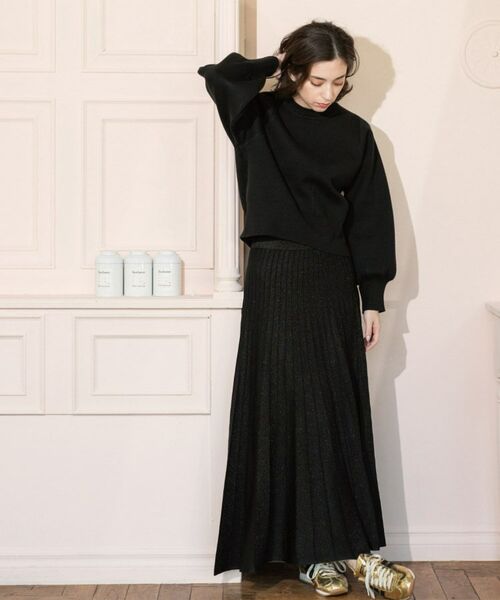 OPAQUE.CLIP / オペーク ドット クリップ ロング・マキシ丈スカート | ラメニットプリーツスカート【洗える】 | 詳細21