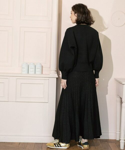 OPAQUE.CLIP / オペーク ドット クリップ ロング・マキシ丈スカート | ラメニットプリーツスカート【洗える】 | 詳細23