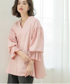OPAQUE.CLIP / オペーク ドット クリップ シャツ・ブラウス | プリーツキャンディスリーブブラウス【洗濯機洗い可】