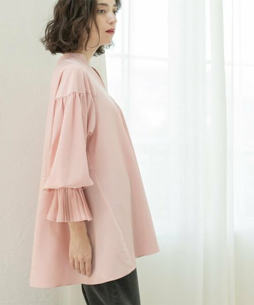 OPAQUE.CLIP / オペーク ドット クリップ シャツ・ブラウス | プリーツキャンディスリーブブラウス【洗濯機洗い可】 | 詳細10