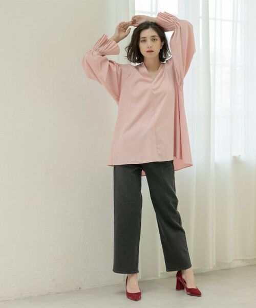 OPAQUE.CLIP / オペーク ドット クリップ シャツ・ブラウス | プリーツキャンディスリーブブラウス【洗濯機洗い可】 | 詳細12