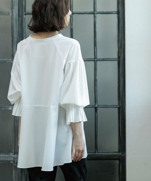 OPAQUE.CLIP / オペーク ドット クリップ シャツ・ブラウス | プリーツキャンディスリーブブラウス【洗濯機洗い可】 | 詳細18