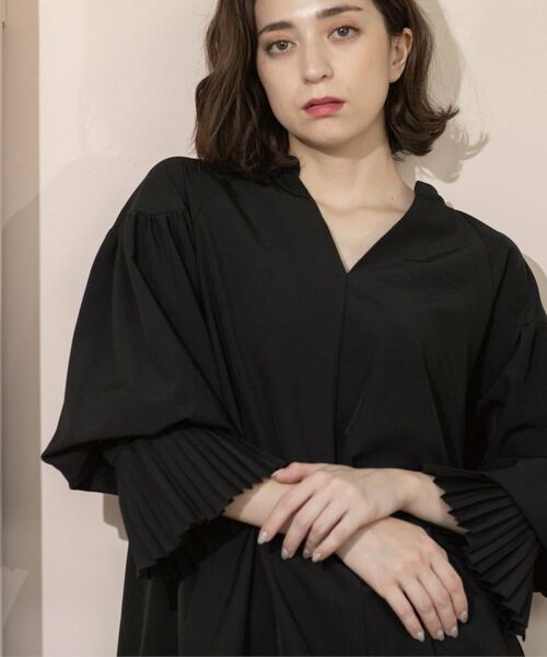 OPAQUE.CLIP / オペーク ドット クリップ シャツ・ブラウス | プリーツキャンディスリーブブラウス【洗濯機洗い可】 | 詳細22