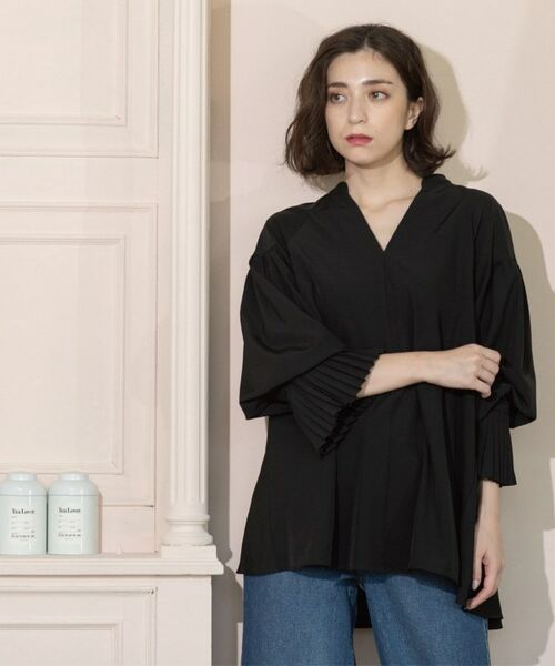 OPAQUE.CLIP / オペーク ドット クリップ シャツ・ブラウス | プリーツキャンディスリーブブラウス【洗濯機洗い可】 | 詳細23