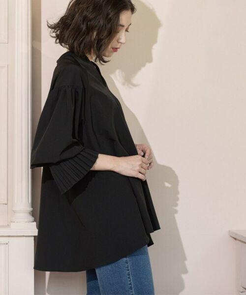 OPAQUE.CLIP / オペーク ドット クリップ シャツ・ブラウス | プリーツキャンディスリーブブラウス【洗濯機洗い可】 | 詳細24