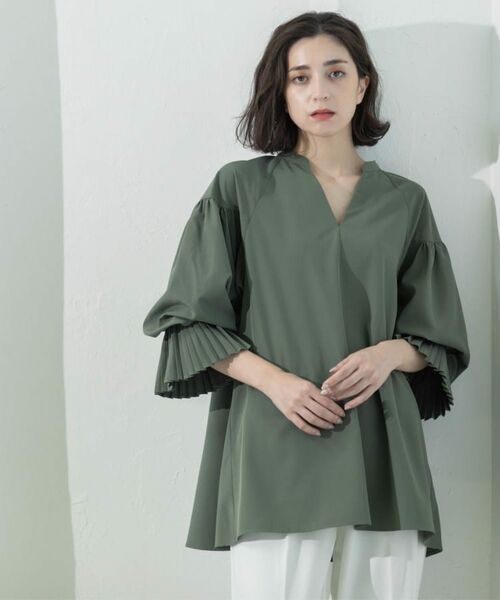 OPAQUE.CLIP / オペーク ドット クリップ シャツ・ブラウス | プリーツキャンディスリーブブラウス【洗濯機洗い可】 | 詳細30