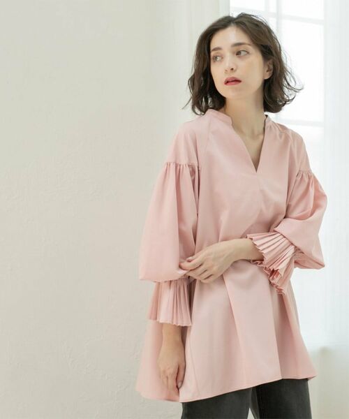 OPAQUE.CLIP / オペーク ドット クリップ シャツ・ブラウス | プリーツキャンディスリーブブラウス【洗濯機洗い可】 | 詳細9