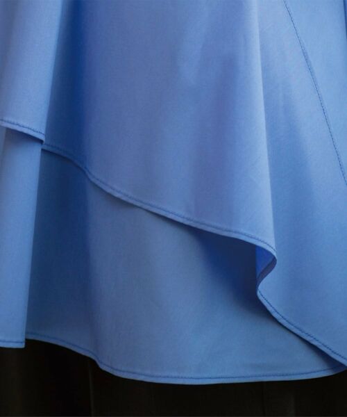 OPAQUE.CLIP / オペーク ドット クリップ シャツ・ブラウス | アシンメトリーフリルチュニック【洗濯機洗い可】 | 詳細16