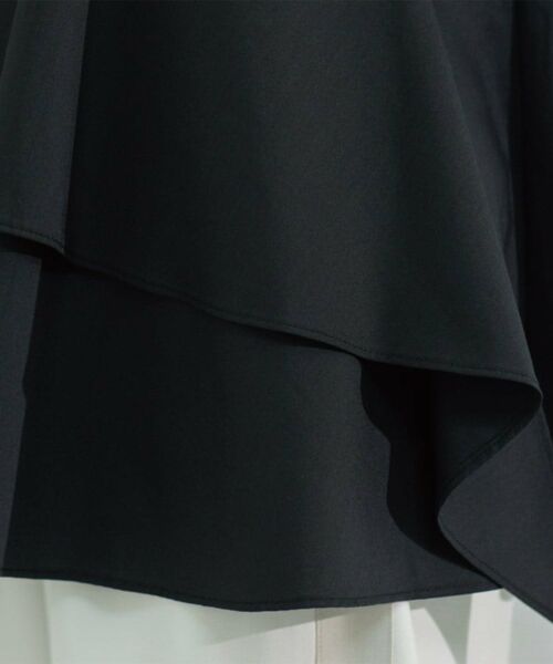 OPAQUE.CLIP / オペーク ドット クリップ シャツ・ブラウス | アシンメトリーフリルチュニック【洗濯機洗い可】 | 詳細23