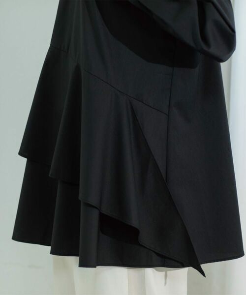 OPAQUE.CLIP / オペーク ドット クリップ シャツ・ブラウス | アシンメトリーフリルチュニック【洗濯機洗い可】 | 詳細27