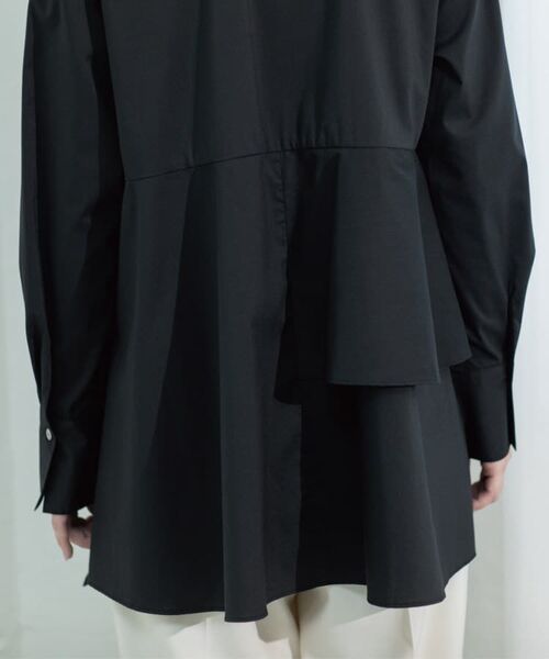 OPAQUE.CLIP / オペーク ドット クリップ シャツ・ブラウス | アシンメトリーフリルチュニック【洗濯機洗い可】 | 詳細28