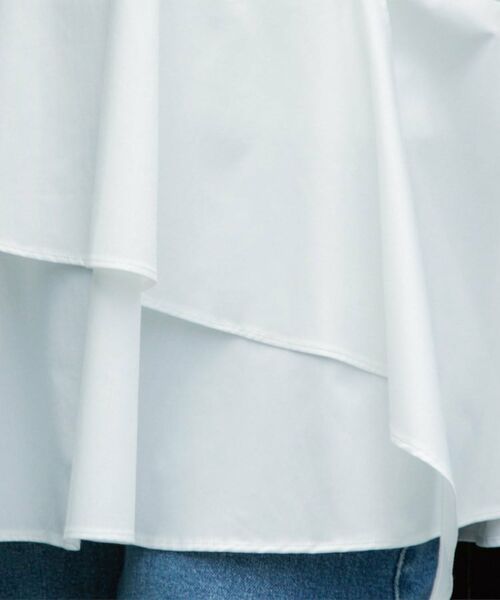 OPAQUE.CLIP / オペーク ドット クリップ シャツ・ブラウス | アシンメトリーフリルチュニック【洗濯機洗い可】 | 詳細9