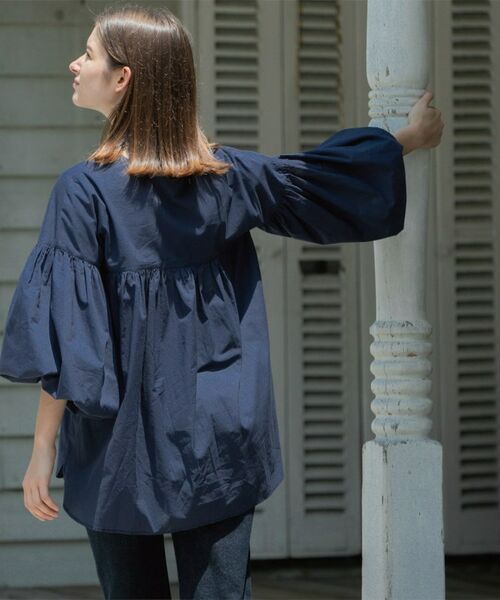 OPAQUE.CLIP / オペーク ドット クリップ シャツ・ブラウス | Vネックアシメフリルブラウス【洗濯機洗い可】 | 詳細27