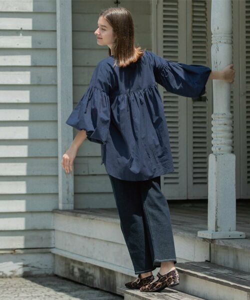 OPAQUE.CLIP / オペーク ドット クリップ シャツ・ブラウス | Vネックアシメフリルブラウス【洗濯機洗い可】 | 詳細30