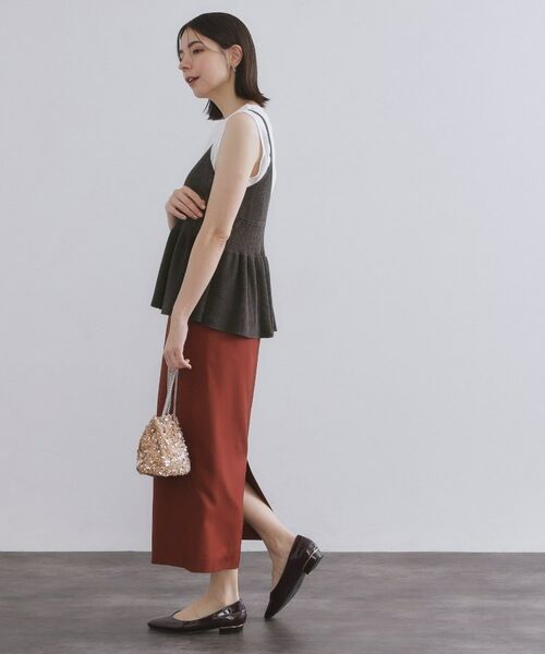 OPAQUE.CLIP / オペーク ドット クリップ ニット・セーター | カギ針風ニットキャミビスチェ【洗濯機洗い可】 | 詳細3