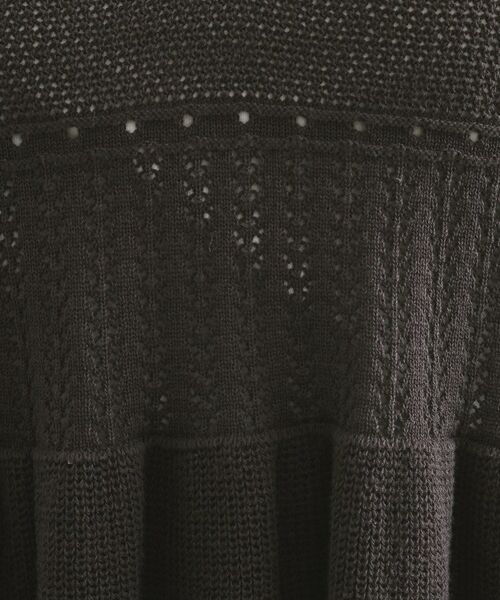 OPAQUE.CLIP / オペーク ドット クリップ ニット・セーター | カギ針風ニットキャミビスチェ【洗濯機洗い可】 | 詳細4