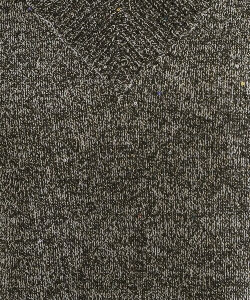 OPAQUE.CLIP / オペーク ドット クリップ ニット・セーター | スパンコールラメVネックニット【洗える】 | 詳細8