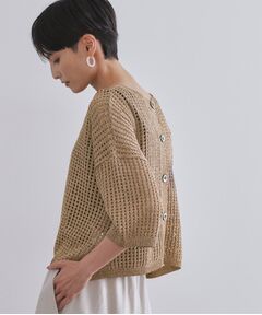 OPAQUE.CLIP / オペーク ドット クリップ ニット・セーター | 2WAY ラメメッシュニット【洗濯機洗い可/抗ピル】