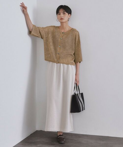 OPAQUE.CLIP / オペーク ドット クリップ ニット・セーター | 2WAY ラメメッシュニット【洗濯機洗い可/抗ピル】 | 詳細11