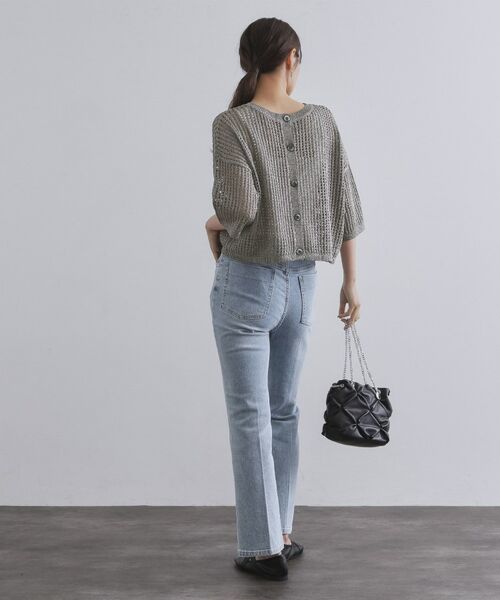OPAQUE.CLIP / オペーク ドット クリップ ニット・セーター | 2WAY ラメメッシュニット【洗濯機洗い可/抗ピル】 | 詳細16