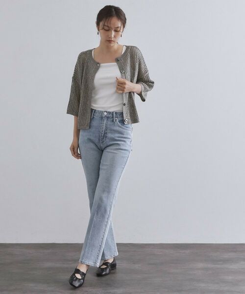 OPAQUE.CLIP / オペーク ドット クリップ ニット・セーター | 2WAY ラメメッシュニット【洗濯機洗い可/抗ピル】 | 詳細17