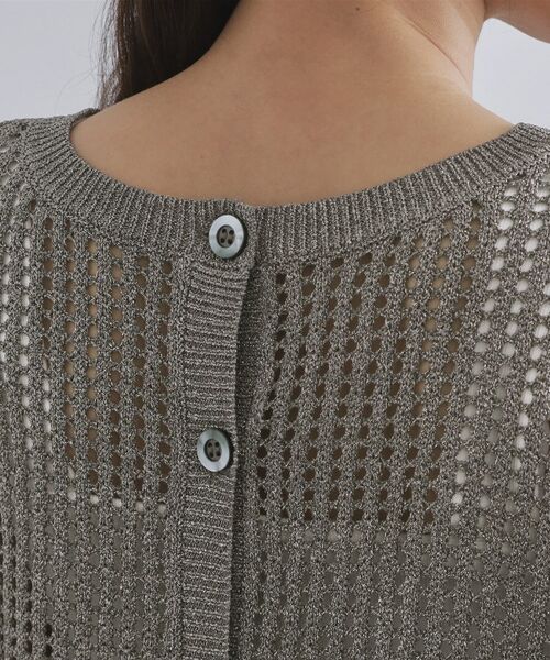 OPAQUE.CLIP / オペーク ドット クリップ ニット・セーター | 2WAY ラメメッシュニット【洗濯機洗い可/抗ピル】 | 詳細23