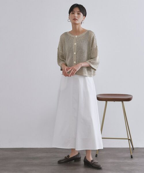 OPAQUE.CLIP / オペーク ドット クリップ ニット・セーター | 2WAY ラメメッシュニット【洗濯機洗い可/抗ピル】 | 詳細5