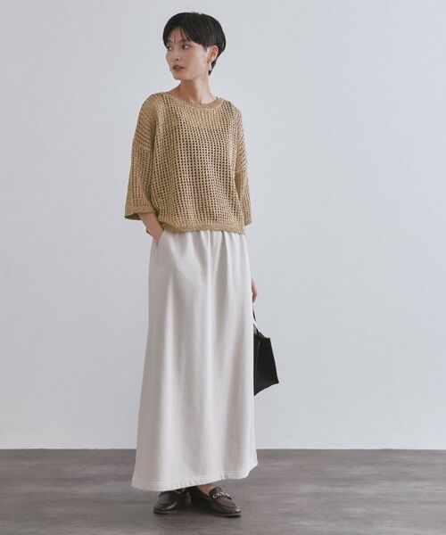 OPAQUE.CLIP / オペーク ドット クリップ ニット・セーター | 2WAY ラメメッシュニット【洗濯機洗い可/抗ピル】 | 詳細9