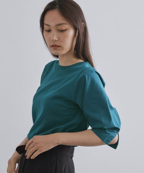 OPAQUE.CLIP / オペーク ドット クリップ ニット・セーター | ドッキングスリーブニット【洗濯機洗い可/抗ピル】 | 詳細13