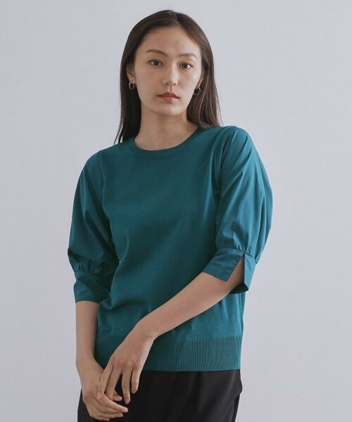 OPAQUE.CLIP / オペーク ドット クリップ ニット・セーター | ドッキングスリーブニット【洗濯機洗い可/抗ピル】 | 詳細17