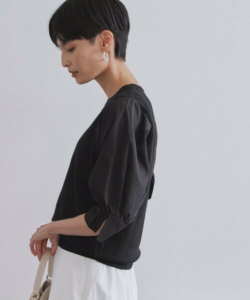 OPAQUE.CLIP / オペーク ドット クリップ ニット・セーター | ドッキングスリーブニット【洗濯機洗い可/抗ピル】 | 詳細5